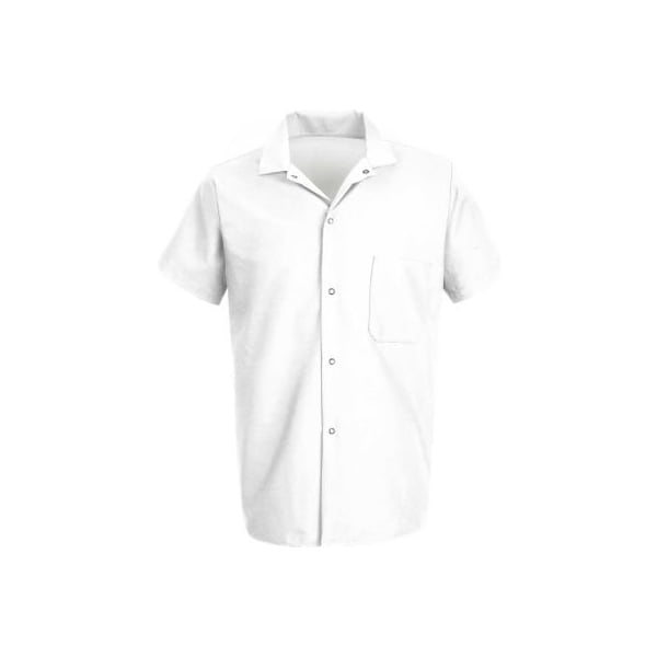 Chef Designs Cook Shirt, White, Polyester/Cotton, 4XL